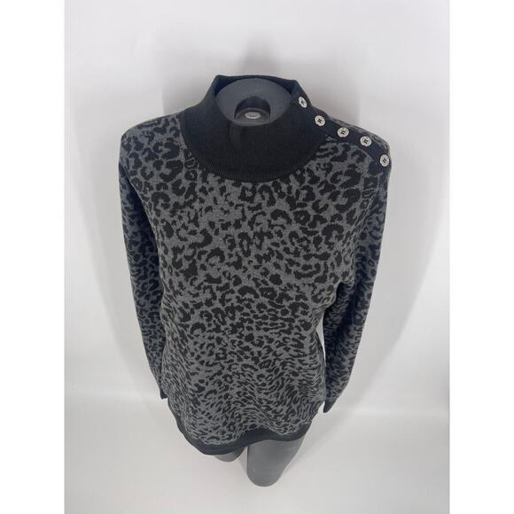 Calvin Klein Womens Leopard print Sweater (B18#8) - Picture 3 of 13